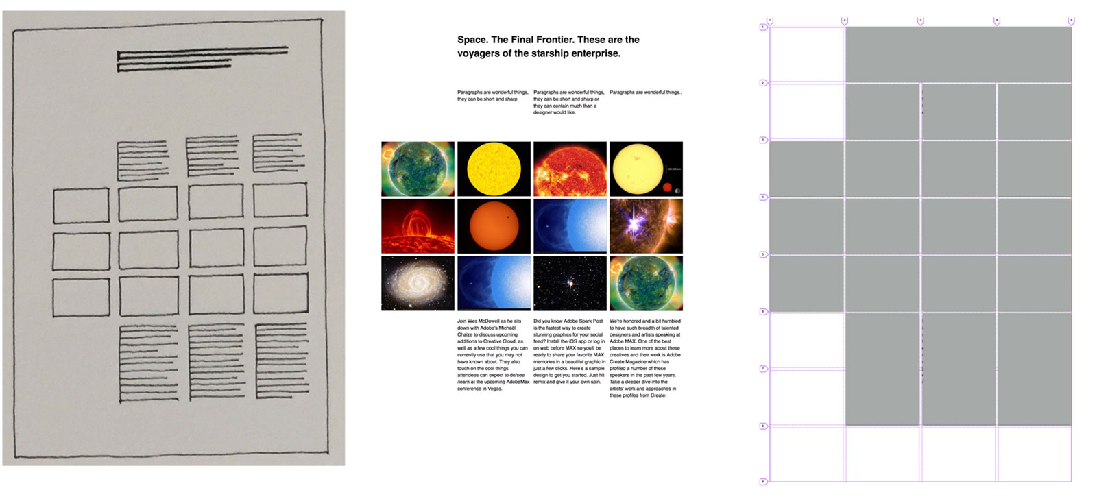 Cover image of Grid Systems Book created as web pages